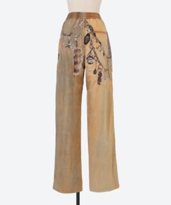 エドワード・シザーハンズとチャッキー ゼンマイ とことこ 2種セット EMBROIDERED CHAIN TRACK PANTS 6S