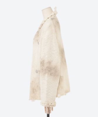 CHAINED SLASH KNIT CARDIGAN 6S