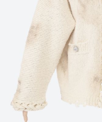 CHAINED SLASH KNIT CARDIGAN 6S