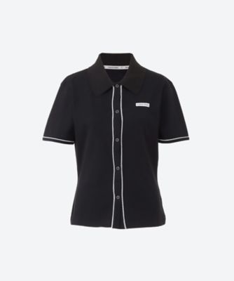 ＜MARINE SERRE (Women) ＞ポロシャツ　ｍａｒｉｎｅ２６ＳＳ／ＷＳＩ０３８Ａ