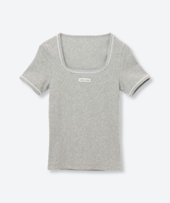 MARINE SERRE マリーン セル クルーネック半袖Tシャツカットソー グレー MARINE SERRE（マリーンセル） マリーン セル Tシャツ Moon Logo