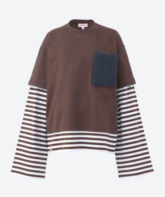 ＜CHARLES JEFFREY LOVERBOY (Women)＞カットソー　ＬＯＮＧＳＬＥＥＶＥ２―ＩＮ―１ＴＥＥＷＩＴ　ＬＯＶＥＲＢＯＹ　６Ｓ／０６２１００６０１