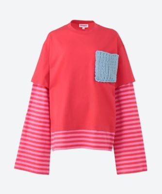 ＜CHARLES JEFFREY LOVERBOY (Women)＞カットソー　ＬＯＮＧＳＬＥＥＶＥ２―ＩＮ―１ＴＥＥＷＩＴ　ＬＯＶＥＲＢＯＹ　６Ｓ／０６２１００６０２