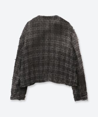 SMOG AIR STAINED TWEED JACKET 6F