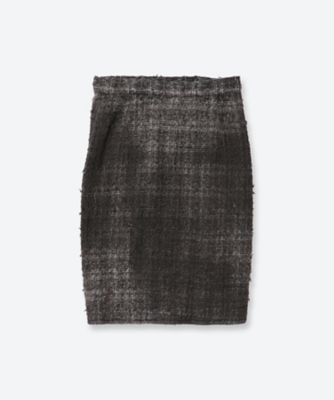 SMOG AIR STAINED TWEED SKIRT 6F