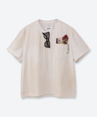 TROMPE L'OEIL EMBROIDERY T―SHIRT 6F
