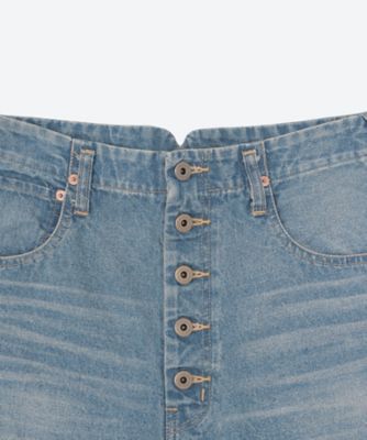 ボタンフライ　クラッシュデザイン　ｄｅｎｉｍパンツ　ＪＮ－Ｐ０１４－０５１