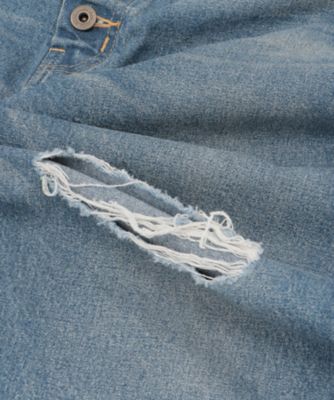 ボタンフライ　クラッシュデザイン　ｄｅｎｉｍパンツ　ＪＮ－Ｐ０１４－０５１