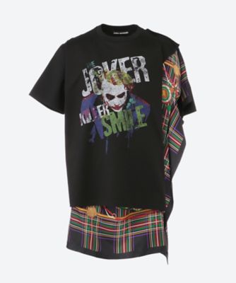 ＜JUNYA WATANABE (Women)＞Ｄａｒｋ　Ｋｎｉｇｈｔ×チェック柄シルクスカーフドッキングＴシャツ　ＪＯ―Ｔ００２―０５１