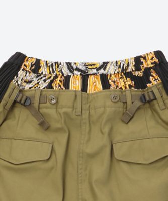 時計柄サイドプリーツ×カーゴパンツ　ＪＯ―Ｐ０２６―０５１
