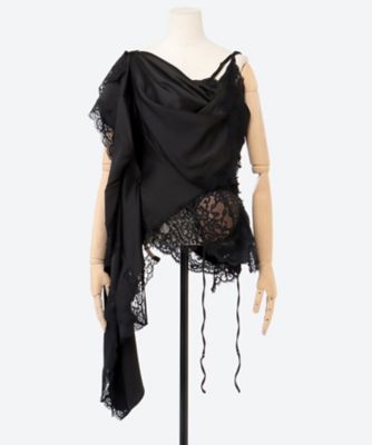 PEACH JOHN Wネームレースドレープブラウス JQ―B006