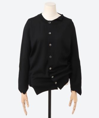 アシンメトリーウール天竺カーディガン JQ―N002―051 | JUNYA