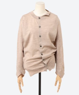 アシンメトリーウール天竺カーディガン JQ―N002―051 | JUNYA