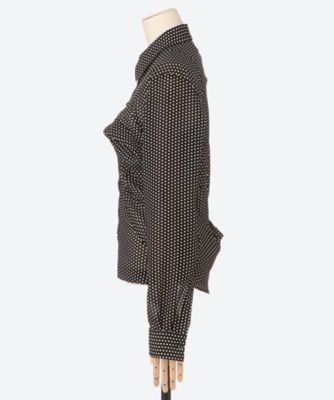 ドットプリントジョーゼットブラウス JQ―B001―051 | JUNYA