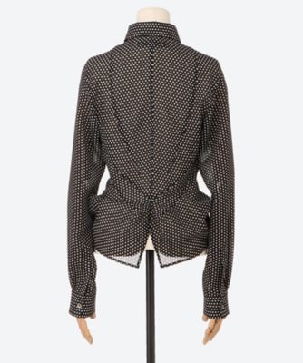 ドットプリントジョーゼットブラウス JQ―B001―051 | JUNYA 