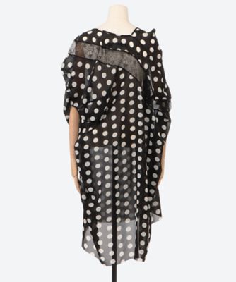 ドットプリント×レースワンピース JQ―O020―051 | JUNYA