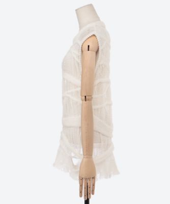 junya watanabe パッチワークノースリーブニット ラミーエステルノースリーブニット JQ―N016―051 | JUNYA