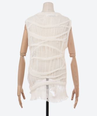 ブシュラジャラール ノースリーブセーター ラミーエステルノースリーブニット JQ―N016―051 | JUNYA