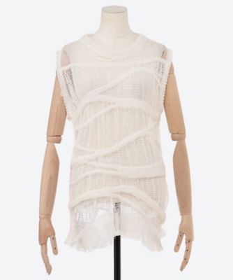 ＜JUNYA WATANABE (Women)＞ラミーエステルノースリーブニット　ＪＱ―Ｎ０１６―０５１