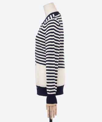 ウール天竺ボーダーカーディガン JQ―N029―051 | JUNYA