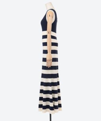 綿シルクボーダーニットワンピース JQ―N023―051 | JUNYA