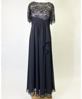 ２３ ロングワンピース ブラックレース カラーフォーマルウエア の通販 伊勢丹オンラインストア