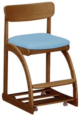 KARIMOKU (Baby & Kids)/カリモク XT1811 チェア モルトブラウン色 フローラルブルー色 机・デスク【三越伊勢丹/公式】