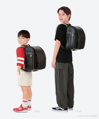 【送料無料】【２０２５年７月上旬以降届】【三越伊勢丹オリジナル】クラリーノキューブスタイリッシュランドセル　ブラック×ブラック