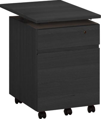 KARIMOKU (Baby & Kids)/カリモク SS0476 ユーティリティプラス ワゴン デスク奥行60cm専用 幅41cm シアーブラック 机・デスク【三越伊勢丹/公式】