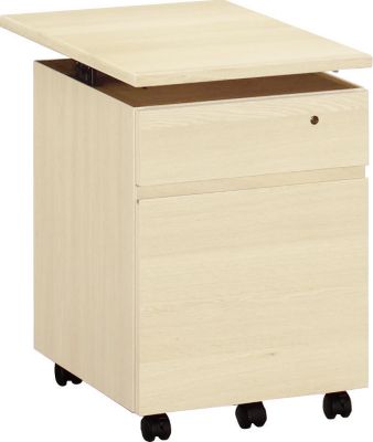 KARIMOKU (Baby & Kids)/カリモク SS0476 ユーティリティプラス ワゴン デスク奥行60cm専用 幅41cm シアーホワイト 机・デスク【三越伊勢丹/公式】