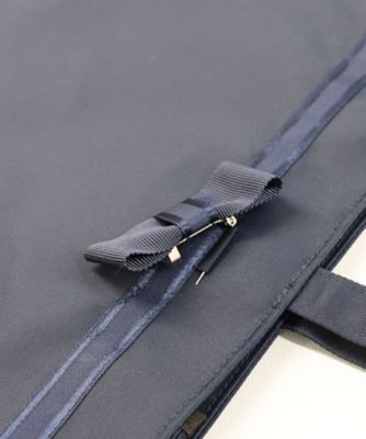 横型トートバッグ（リボンブローチ付き）