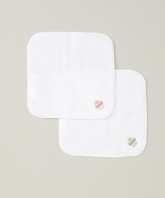 ＜JOLI COMME UN COEUR (Baby&Kids/Women)＞ミニタオルハンカチ２枚セット