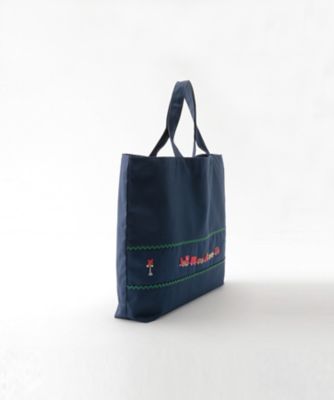 C★✩ページ　レッスンバッグ　上履き入れ　シャカシャカ　シェイカー 手刺繍レッスンバッグ（きしゃ） | JOLI COMME UN COEUR