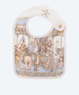 ＜ATELIER CHOUX (Baby&Kids)＞スタイ　ＳｍａｌｌＢｉｂ　Ｃａｒｏｕｓｓｅｌ　Ｂｌｕｅ　　カルーセル　ブルー