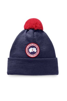 ＜CANADA GOOSE (Baby&Kids)＞ニット帽　Ｋｉｄｓ　Ｍｅｒｉｎｏ　Ｐｏｍ　Ｔｏｑｕｅ　６９４８Ｋ