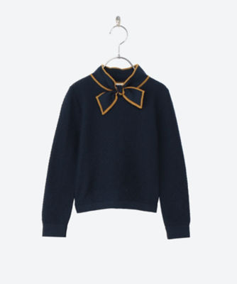 ニット【タグ付き】misha&puff/bow scout sweater/2-3y