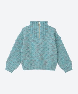 misha and 高 puff misha＆puff フリル襟 ニット 