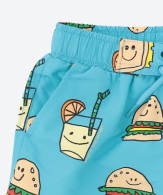 ベジサンドイッチプリントスイムショーツ