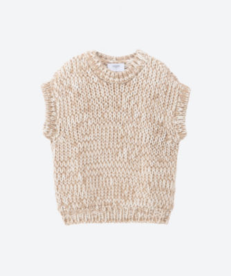 【SALE】PAADE MODE (Baby & Kids)/パーデモード ニットベスト Camel トップス【三越伊勢丹/公式】