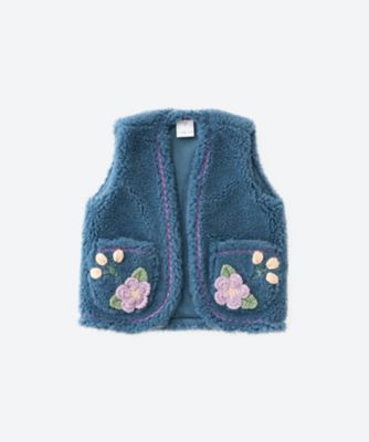 ＜RKO (Baby&Kids)＞ベスト　Ｆｌｏｒａｌ　Ｆｌｕｆｆｙ　Ｖｅｓｔ