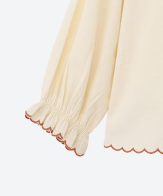 美品☆伊勢丹別注♪アミカキッズ　ジャガードブラウス 美品☆伊勢丹別注♪アミカキッズ ジャガードブラウス AMICA