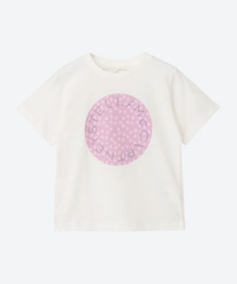 【新品同様】ステラマッカートニー　半袖ブラウス　ドット柄　シルク　フリル袖　白 STELLA McCARTNEY ドット柄 シルクシャツ ステラマッカートニー