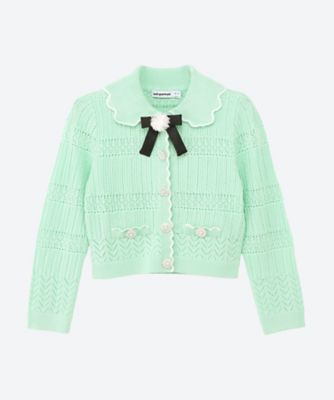 self-portrait リボン ニット カーディガン カーディガン AW26－705C－G | self-portrait (Baby&Kids