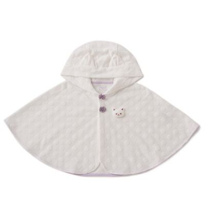 パイルドット柄ケープ