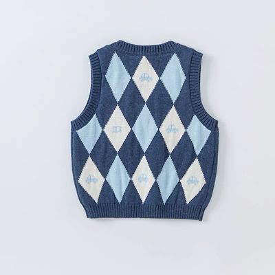 カーイラストデザインアーガイルベスト 三越伊勢丹オンラインストア 公式