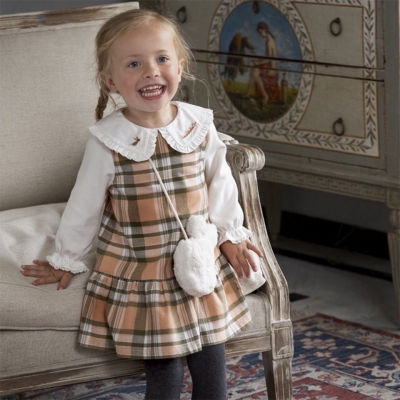 ふわふわうさちゃんポシェット チェックワンピース 三越伊勢丹オンラインストア 公式