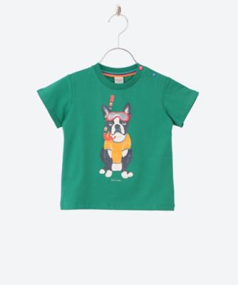 ＜三越伊勢丹/公式＞ Paul Smith Junior (Baby & Kids)/ポール スミス ジュニア シュノーケリングドッグ 半袖Tシャツ グリーン トップス【三越伊勢丹/公式】