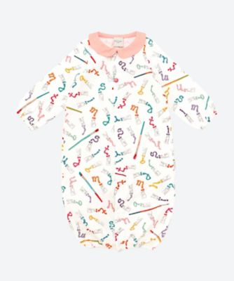 ＜三越伊勢丹/公式＞ Paul Smith Junior (Baby & Kids)/ポール スミス ジュニア ペイントロゴ 2wayオール シロ ベビー用ロンパース・カバーオール【三越伊勢丹/公式】