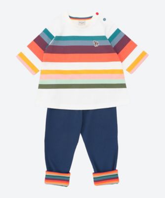 Paul Smith JUNIOR アーティストストライプリブワンピース Paul Smith JUNIOR アーティストストライプリブワンピース
