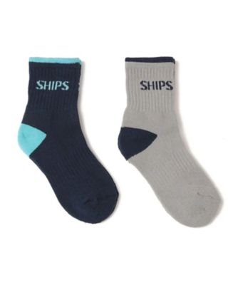 ＜SHIPS (Baby&Kids)＞２Ｐ　ロゴ　ソックス